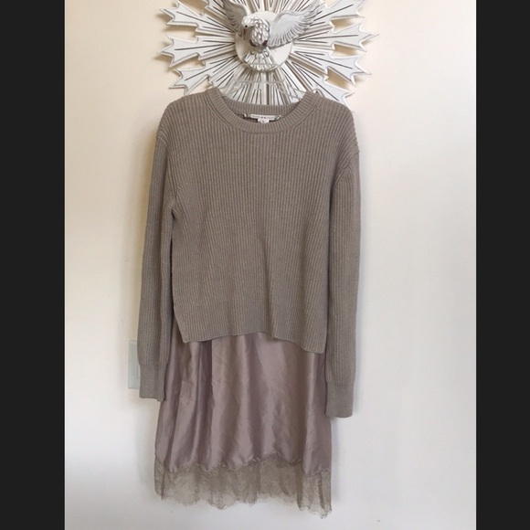 Chelsea & Violet Dresses Chelsea Violet Ribbed Sweater And Slip